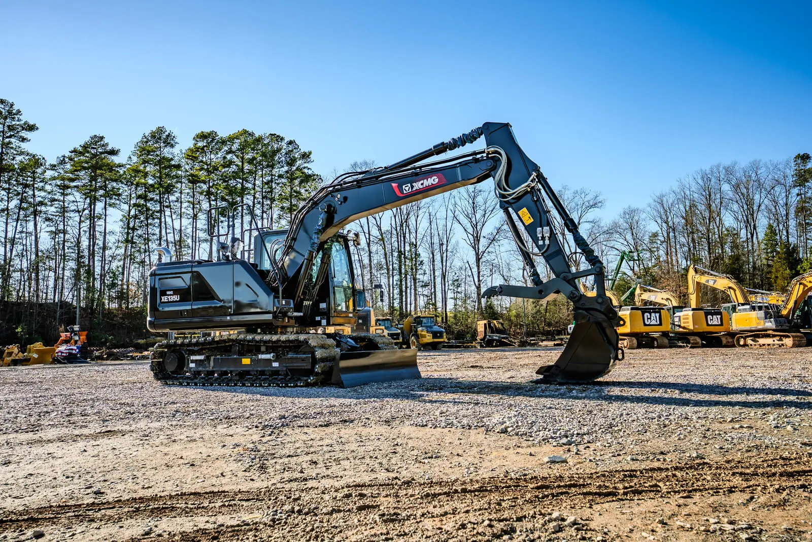 XCMG XE135U Excavators at work